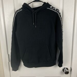 FaZe Clan x Kappa Men's Black Embossed Pullover Hoodie Sweatshirt Size S